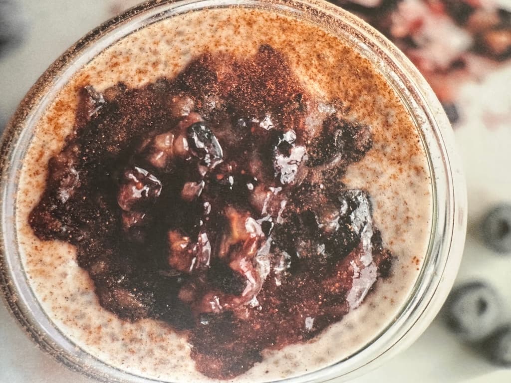 Chia puding s borovnicama