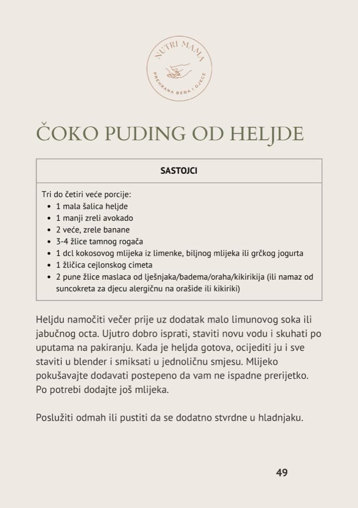 Čoko puding od heljde