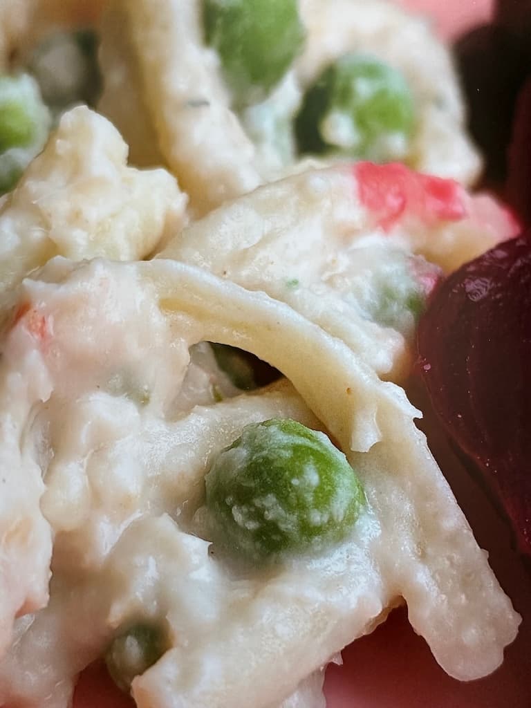 Tjestenina s graškom u umaku od graha